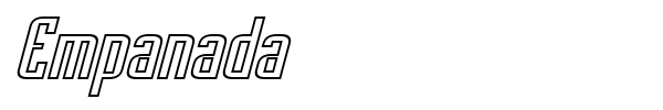 Empanada font preview